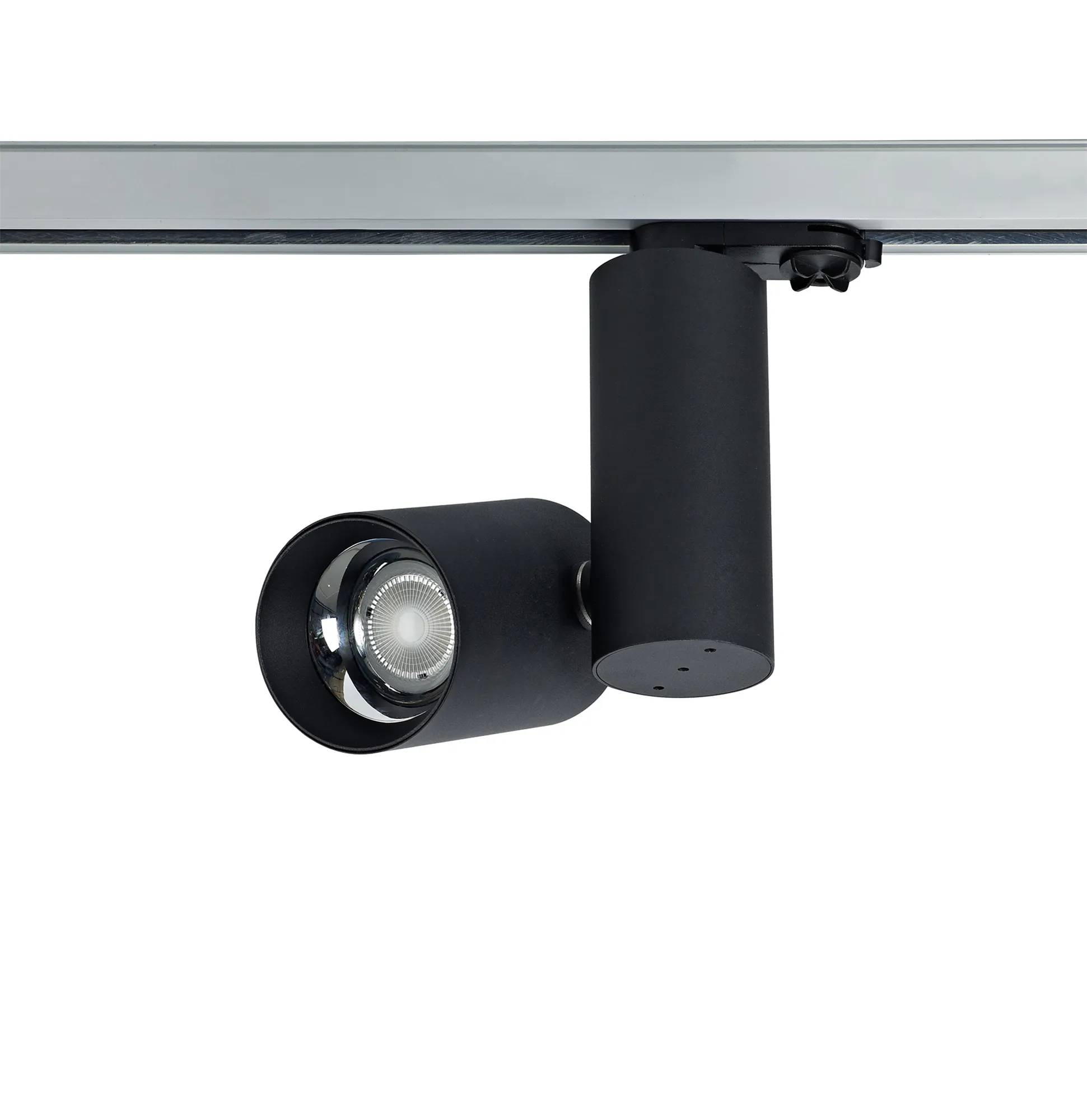 DX170004  Eos T 20, Black & Black, Dual Track Light, 90° Tilt 350° R/tion, Powergear 3P Adaptor, C/W 20W 450mA Driver, WITHOUT LED Engine, 5yrs Warranty
